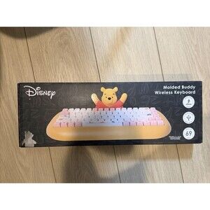 Disney Winnie the Pooh Molded Buddy Wireless Keyboard USB Receiver New 3D Pooh